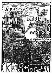 Flyer zum Køpi-Fest