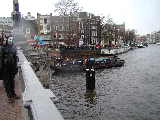 The punk-rock boat pasing by on the amstel