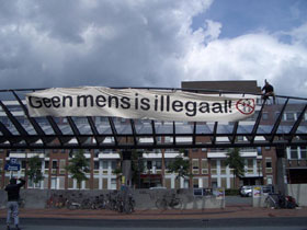 poster bij een koffieshop