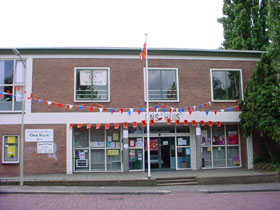 poster bij een koffieshop