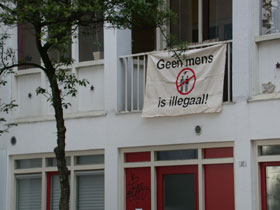 poster bij een koffieshop